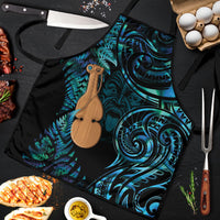 Kotiate New Zealand Apron Maori Weapon Paua Shell Haka Fern LT14 Turquoise - Polynesian Pride