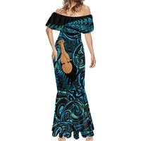 Kotiate New Zealand Mermaid Dress Maori Weapon Paua Shell Haka Fern LT14 - Polynesian Pride
