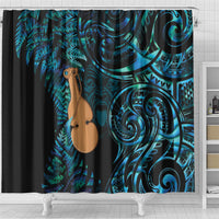 Kotiate New Zealand Shower Curtain Maori Weapon Paua Shell Haka Fern LT14 - Polynesian Pride