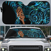 Maripi New Zealand Auto Sun Shade Maori Weapon Paua Shell Haka Fern
