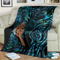 Maripi New Zealand Blanket Maori Weapon Paua Shell Haka Fern LT14 - Polynesian Pride