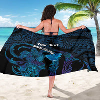Personalised Tahiti Moorea Atoll Sarong Polynesian Sea Turtle LT14 - Polynesian Pride