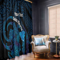 Personalised Tahiti Moorea Atoll Window Curtain Polynesian Sea Turtle LT14 - Polynesian Pride