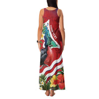 Personalised Kiribati Tarawa Atoll Family Matching Tank Maxi Dress and Hawaiian Shirt Frigate Bird With Map Tropical Style LT14 - Polynesian Pride