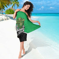 New Zealand and Ireland Rugby Custom Sarong Maori Tiki Fern Irish Celtic Cross LT14 - Polynesian Pride