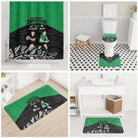New Zealand and Ireland Rugby Bathroom Set Chicago 2025 Go All Black Shamrocks LT14 - Polynesian Pride
