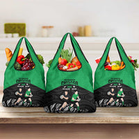 New Zealand and Ireland Rugby Grocery Bag Chicago 2025 Go All Black Shamrocks LT14 3-pack One Size Black - Polynesian Pride