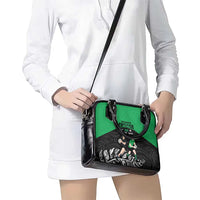 New Zealand and Ireland Rugby Shoulder Handbag Chicago 2025 Go All Black Shamrocks LT14 - Polynesian Pride