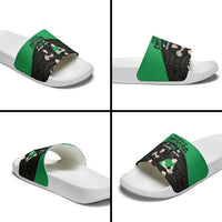New Zealand and Ireland Rugby Slide Sandals Chicago 2025 Go All Black Shamrocks LT14 - Polynesian Pride