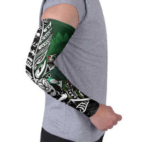 New Zealand and South Africa Rugby Custom Arm Sleeves Maori Tiki Fern Springboks Kente Pattern LT14 - Polynesian Pride