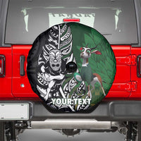 New Zealand and South Africa Rugby Custom Spare Tire Cover Maori Tiki Fern Springboks Kente Pattern LT14 - Polynesian Pride