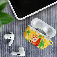 Aloha Hawaii Christmas AirPods Case Mele Kalikimaka Funny Santa Palaka Quilt Motifs LT14 - Polynesian Pride