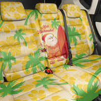 Aloha Hawaii Christmas Back Car Seat Cover Mele Kalikimaka Funny Santa Palaka Quilt Motifs LT14 - Polynesian Pride