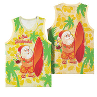 Aloha Hawaii Christmas Basketball Jersey Mele Kalikimaka Funny Santa Palaka Quilt Motifs LT14 - Polynesian Pride