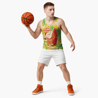 Aloha Hawaii Christmas Basketball Jersey Mele Kalikimaka Funny Santa Palaka Quilt Motifs LT14 - Polynesian Pride