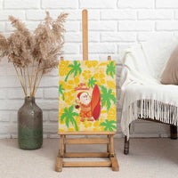 Aloha Hawaii Christmas Canvas Wall Art Mele Kalikimaka Funny Santa Palaka Quilt Motifs LT14 - Polynesian Pride