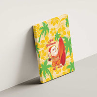 Aloha Hawaii Christmas Canvas Wall Art Mele Kalikimaka Funny Santa Palaka Quilt Motifs LT14 - Polynesian Pride