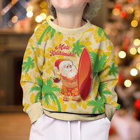 Aloha Hawaii Christmas Kid Ugly Christmas Sweater Mele Kalikimaka Funny Santa Palaka Quilt Motifs LT14 - Polynesian Pride