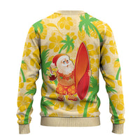 Aloha Hawaii Christmas Ugly Christmas Sweater Mele Kalikimaka Funny Santa Palaka Quilt Motifs LT14 - Polynesian Pride