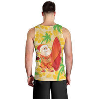 Aloha Hawaii Christmas Men Tank Top Mele Kalikimaka Funny Santa Palaka Quilt Motifs LT14 - Polynesian Pride