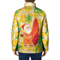 Aloha Hawaii Christmas Padded Jacket Mele Kalikimaka Funny Santa Palaka Quilt Motifs LT14 - Polynesian Pride