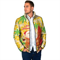 Aloha Hawaii Christmas Padded Jacket Mele Kalikimaka Funny Santa Palaka Quilt Motifs LT14 - Polynesian Pride