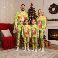 Aloha Hawaii Christmas Pajama Set Mele Kalikimaka Funny Santa Palaka Quilt Motifs LT14 - Polynesian Pride