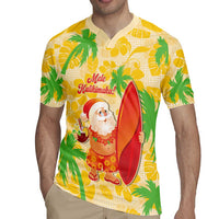 Aloha Hawaii Christmas Rugby Jersey Mele Kalikimaka Funny Santa Palaka Quilt Motifs LT14 - Polynesian Pride