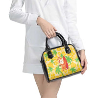 Aloha Hawaii Christmas Shoulder Handbag Mele Kalikimaka Funny Santa Palaka Quilt Motifs LT14 - Polynesian Pride