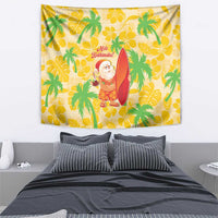 Aloha Hawaii Christmas Tapestry Mele Kalikimaka Funny Santa Palaka Quilt Motifs LT14 - Polynesian Pride