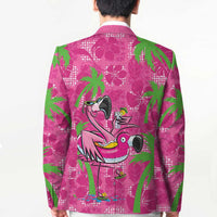Aloha Hawaii Christmas Blazer Mele Kalikimaka Chill Flamingo Palaka Quilt Motifs LT14 - Polynesian Pride