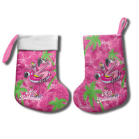 Aloha Hawaii Christmas Stocking Mele Kalikimaka Chill Flamingo Palaka Quilt Motifs LT14 - Polynesian Pride