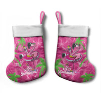 Aloha Hawaii Christmas Stocking Mele Kalikimaka Chill Flamingo Palaka Quilt Motifs LT14 - Polynesian Pride