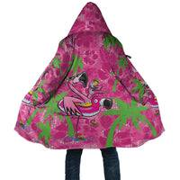 Aloha Hawaii Christmas Cloak Mele Kalikimaka Chill Flamingo Palaka Quilt Motifs LT14 Unisex Pink - Polynesian Pride