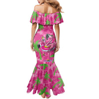 Aloha Hawaii Christmas Family Matching Mermaid Dress and Hawaiian Shirt Mele Kalikimaka Chill Flamingo Palaka Quilt Motifs LT14 - Polynesian Pride