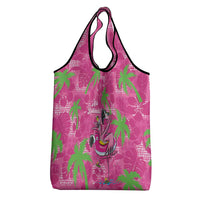 Aloha Hawaii Christmas Grocery Bag Mele Kalikimaka Chill Flamingo Palaka Quilt Motifs LT14 - Polynesian Pride