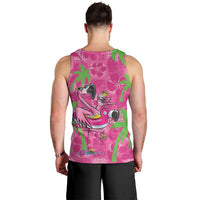 Aloha Hawaii Christmas Men Tank Top Mele Kalikimaka Chill Flamingo Palaka Quilt Motifs LT14 - Polynesian Pride
