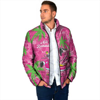 Aloha Hawaii Christmas Padded Jacket Mele Kalikimaka Chill Flamingo Palaka Quilt Motifs LT14 - Polynesian Pride