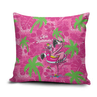 Aloha Hawaii Christmas Pillow Cover Mele Kalikimaka Chill Flamingo Palaka Quilt Motifs LT14 Pink - Polynesian Pride
