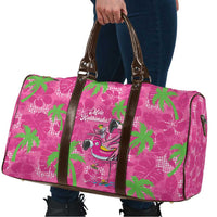 Aloha Hawaii Christmas Travel Bag Mele Kalikimaka Chill Flamingo Palaka Quilt Motifs LT14 - Polynesian Pride