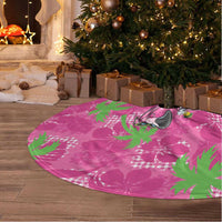 Aloha Hawaii Christmas Tree Skirt Mele Kalikimaka Chill Flamingo Palaka Quilt Motifs LT14 - Polynesian Pride