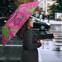 Aloha Hawaii Christmas Umbrella Mele Kalikimaka Chill Flamingo Palaka Quilt Motifs LT14 - Polynesian Pride