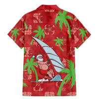 Aloha Hawaii Christmas Family Matching Mermaid Dress and Hawaiian Shirt Mele Kalikimaka Windsurfing Santa Palaka Quilt Motifs LT14 - Polynesian Pride