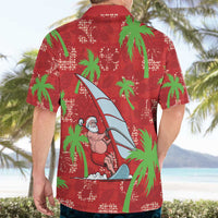 Aloha Hawaii Christmas Hawaiian Shirt Mele Kalikimaka Windsurfing Santa Palaka Quilt Motifs LT14 - Polynesian Pride