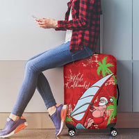 Aloha Hawaii Christmas Luggage Cover Mele Kalikimaka Windsurfing Santa Palaka Quilt Motifs LT14 - Polynesian Pride