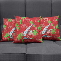 Aloha Hawaii Christmas Pillow Cover Mele Kalikimaka Windsurfing Santa Palaka Quilt Motifs LT14 - Polynesian Pride