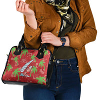 Aloha Hawaii Christmas Shoulder Handbag Mele Kalikimaka Windsurfing Santa Palaka Quilt Motifs LT14 - Polynesian Pride