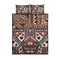 Bula Fiji Quilt Bed Set Unique Masi Tapa Pattern LT14