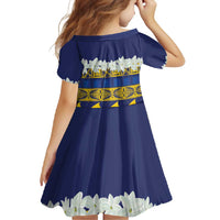 Tokelau Language Week Family Matching Mermaid Dress and Hawaiian Shirt Tokelauan Tuluma With Gardenia Thunbergia
