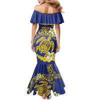Te Vaiaho o te Gagana Tokelau Family Matching Mermaid Dress and Hawaiian Shirt Polynesian Turtle - Malo Ni!